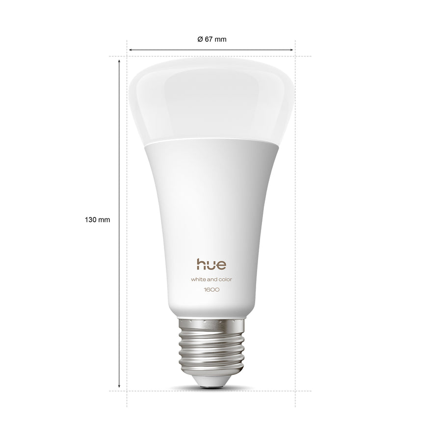 Philips Hue White and Color Ambiance Bombilla RGBW E27 11,8W 1600lm 8720169364226