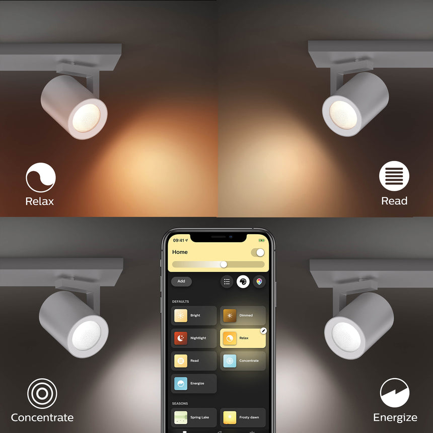 Philips Hue White and Color Ambiance Foco Argenta plata RGBW 6W 5062348P7 350lm