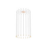 Lámpara de techo colgante LedsC4 Candle XS LED 18 luces 00-8533-14-27