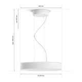 Philips Hue Lámpara colgante Enrave blanco White Ambiance 34W 4116231P6 4300lm - imagen 9