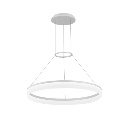 Lámpara de techo colgante LedsC4 Circ Round LED blanco matizado 3000K Ø60cm 00-0641-BW-M3