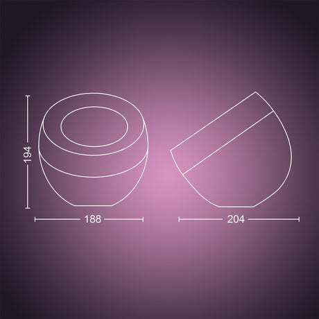 Philips Hue White and Color Ambiance Lámpara de mesa Iris cobre RGBW 8W 871951441158600 570lm - imagen 9