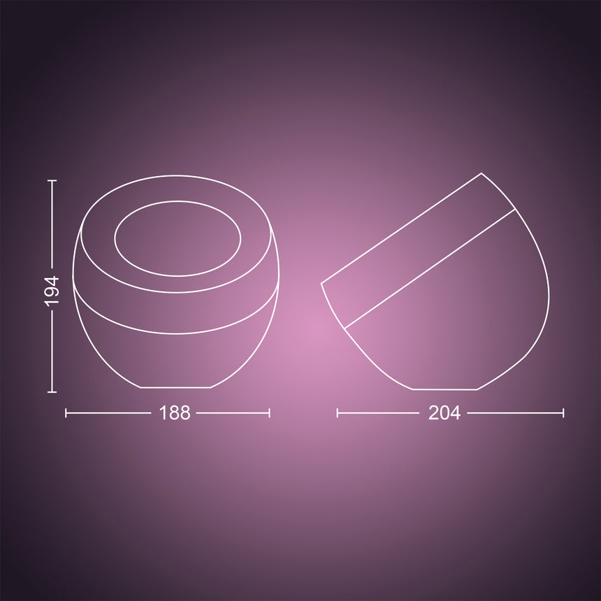 Philips Hue White and Color Ambiance Lámpara de mesa Iris cobre RGBW 8W 871951441158600 570lm - imagen 9