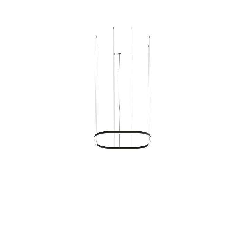 Lámpara de techo colgante LedsC4 Geometric Square Mini 1000x1000mm grande LED QS6Z-00V9AZDU05