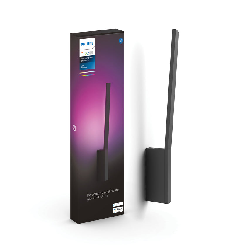 Philips Hue White and Color Ambiance Aplique de pared liane negro RGBW 12W 850lm 34342900