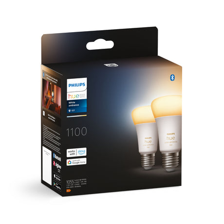 Philips Hue Bombilla 2 luces White Ambiance E27 11W 1055lm 29125600 - imagen 9