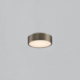 ACB Dins Plafón 395/16 Niquel Mate, LED 10W 1100lm, CRI90 I IP44, LED integrado, Kelvin 2700K-3000K Slide Switch P0395070NM