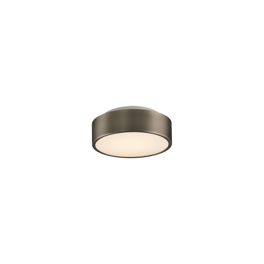 ACB Dins Plafón 395/16 Niquel Mate, LED 10W 1100lm, CRI90 I IP44, LED integrado, Kelvin 2700K-3000K Slide Switch P0395070NM