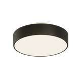 ACB Dins Plafón 395/16 Negro Mate, LED 10W 1100lm, CRI90 CL.II IP44, LED integrado, Kelvin 2700K-3000K Slide Switch