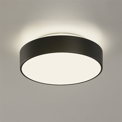 ACB Dins Plafón 395/26 Negro Mate, LED E27 2x15W, I IP44 P03952N