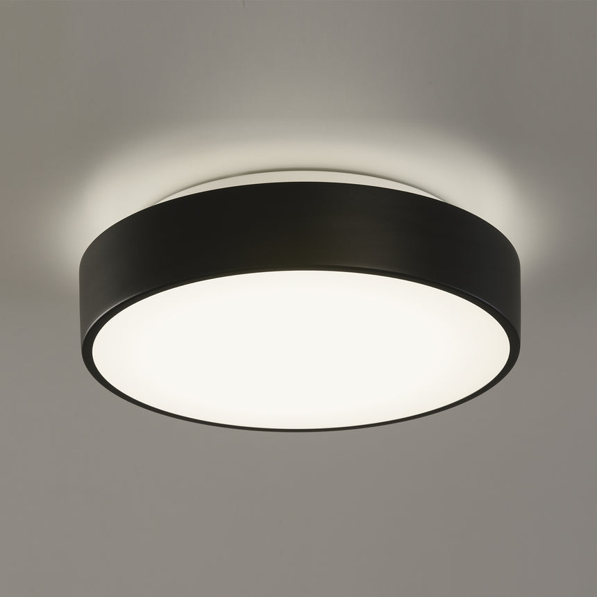ACB Dins Plafón 395/32 Negro Mate, LED 24W 2520lm, CRI90 I IP44, LED integrado, Kelvin 2700K-3000K Slide Switch P0395270N