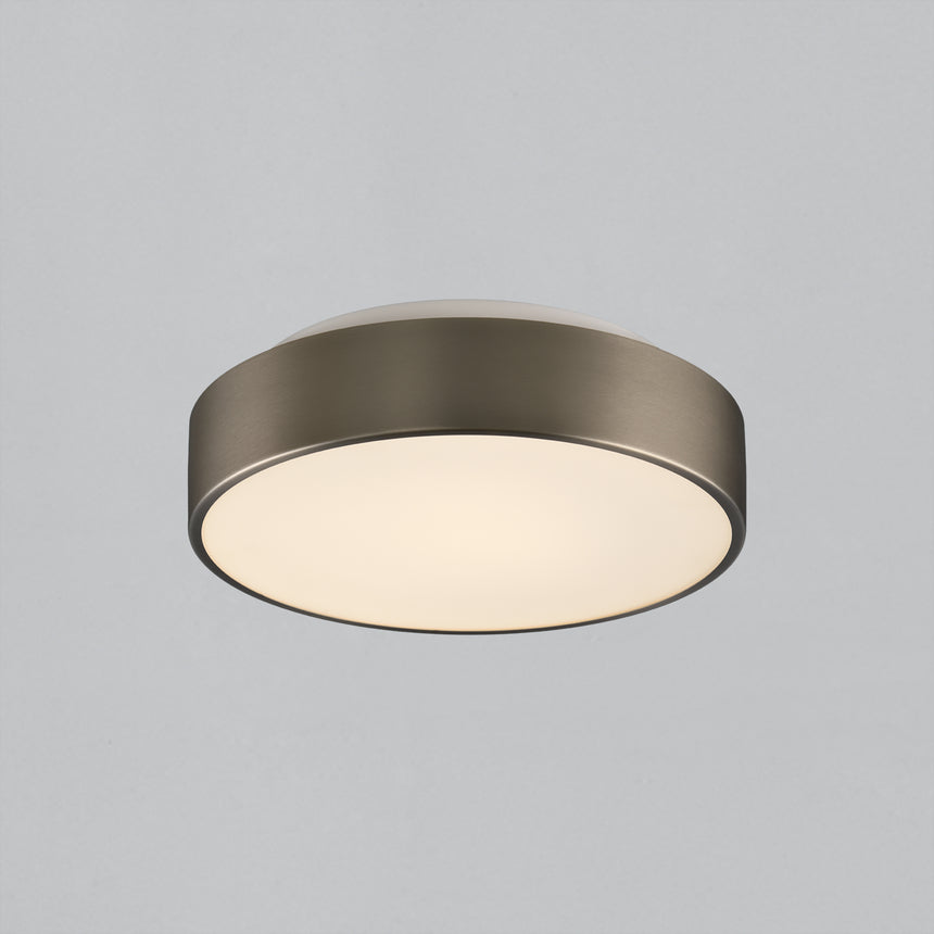 ACB Dins Plafón 395/32 Niquel Mate, LED 24W 2520lm, CRI90 I IP44, LED integrado, Kelvin 2700K-3000K Slide Switch P0395270NM