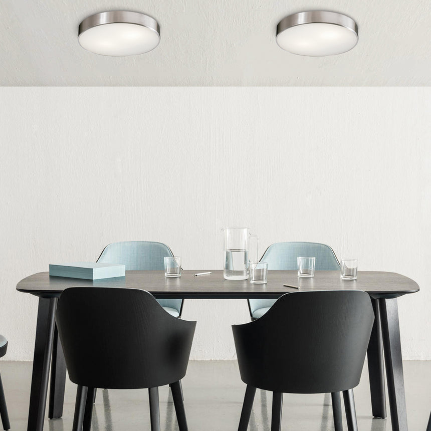 ACB Dins Plafón 395/32 Blanco Liso, LED 24W 2520lm, CRI90 I IP44, LED integrado, Kelvin 2700K-3000K Slide Switch P0395270B