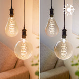 Bombilla de filamento Philips WiZ ámbar G200 6W E27 390lm 372160