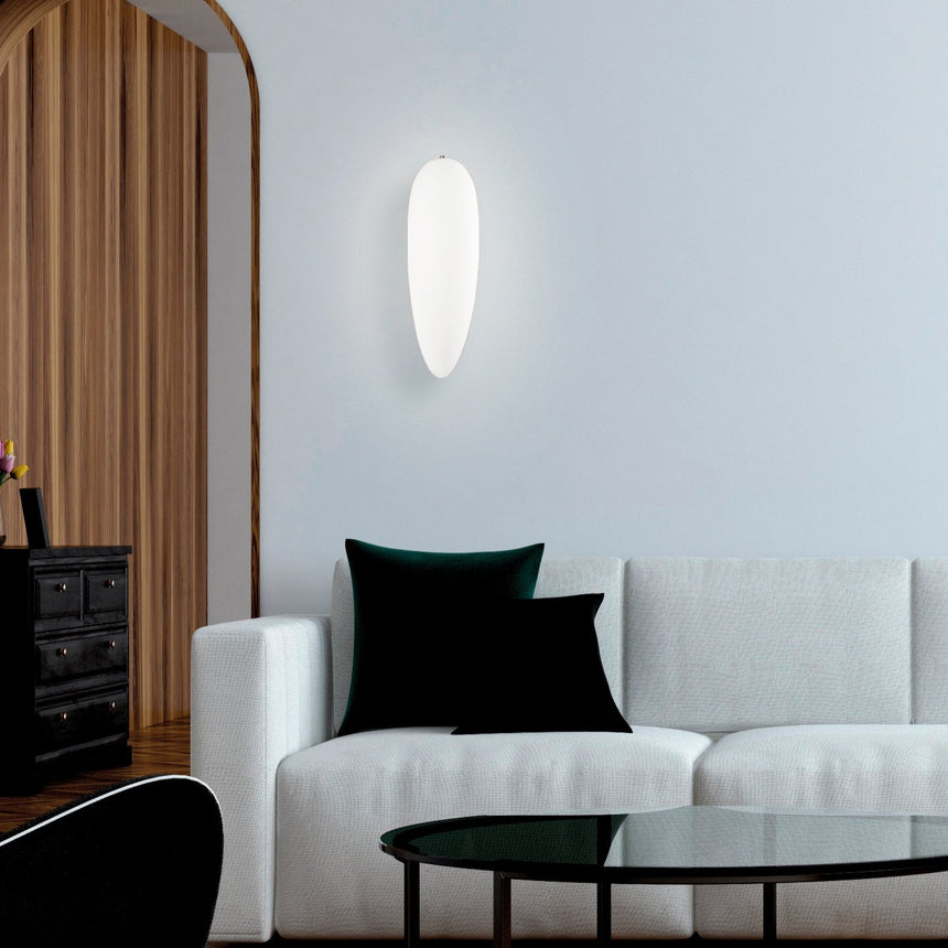 ACB Dora Aplique de pared cristal opal blanco E27 A166941OP