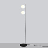 ACB Doris Lámpara de pie 3820 Opal/Negro Texturado, LED G9 2x7W, I H3820180N