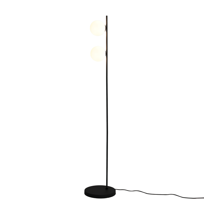 ACB Doris Lámpara de pie 3820 Opal/Negro Texturado, LED G9 2x7W, I H3820180N