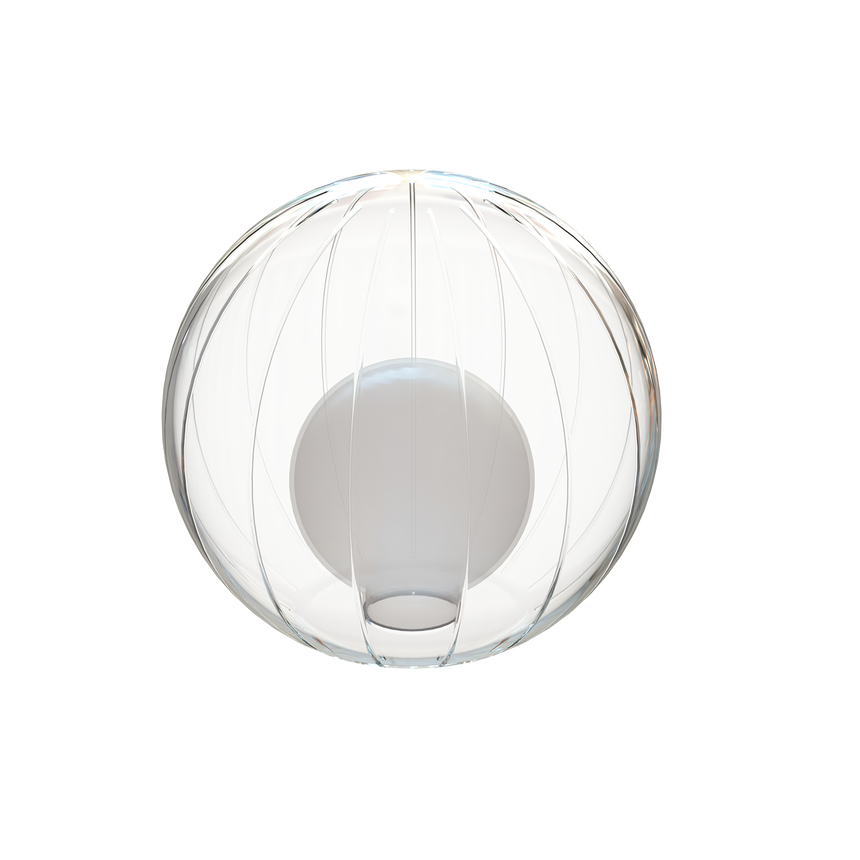Pantalla tulipa ACB Doris cristal transparente Ø12cm K0014040T
