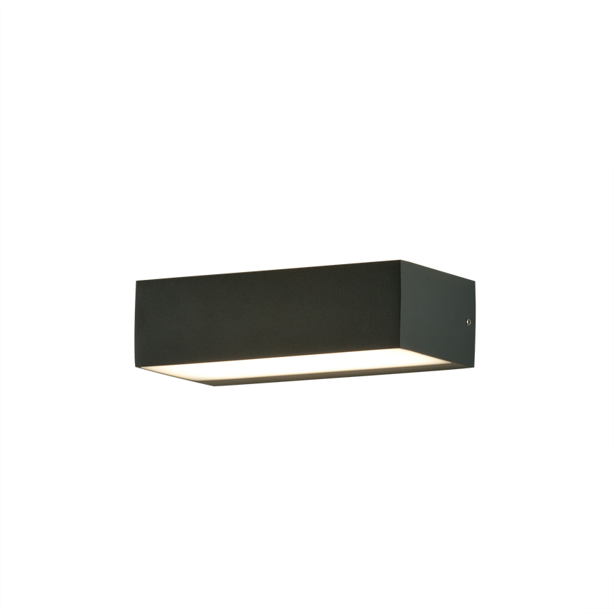 ACB Draco Aplique 16/2070 Antracita Texturado, LED 2x5W 3000K 715lm, CRI80 IP65 A2070000GR