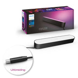Philips Hue White and Color Ambiance Lámpara de mesa Play negro RGBW 7W 7820330P7 530lm