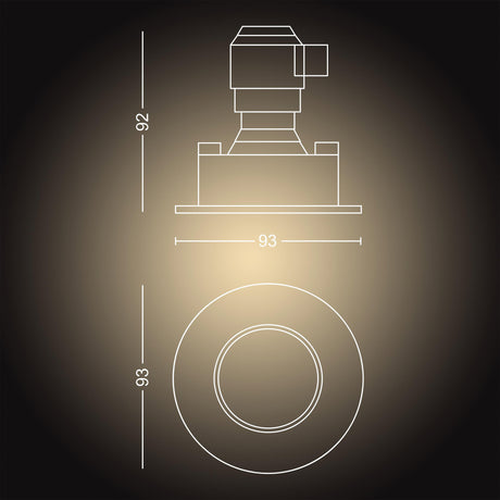 Philips Hue Empotrable Adore cromo White Ambiance 4,2W IP44 400lm 8720169317956 - imagen 8