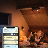 Philips Hue Foco Runner negro White Ambiance 4,2W 400lm (2 uds) 8720169320352 - imagen 3