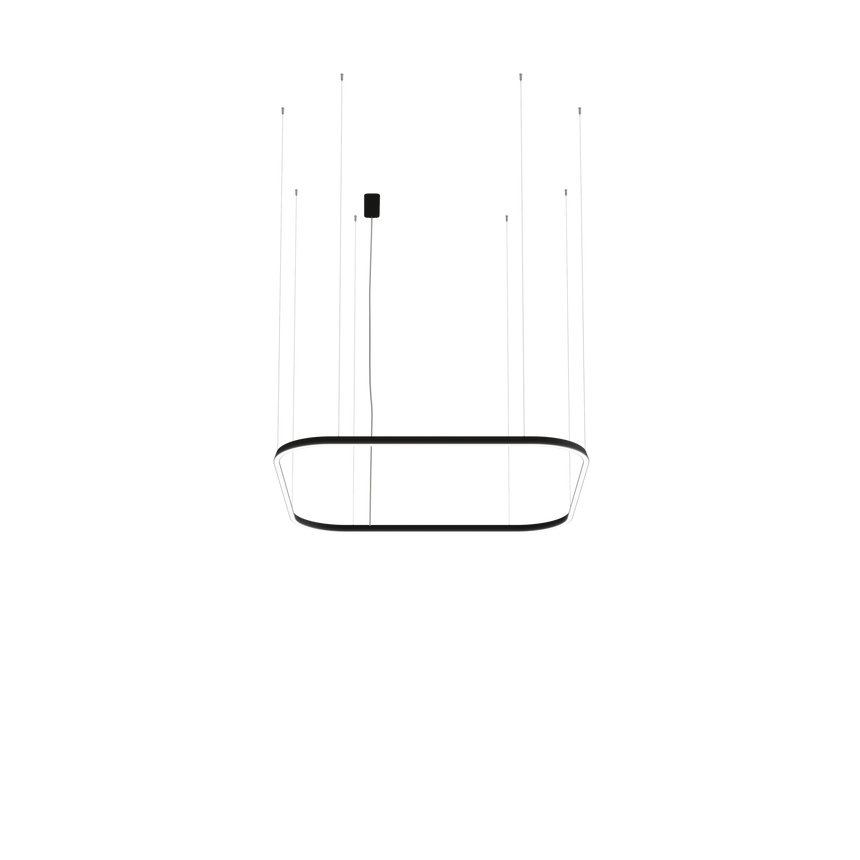 Lámpara de techo colgante LedsC4 Geometric Square Recessed 1600x1600mm grande QS5X-00V9AZDU05