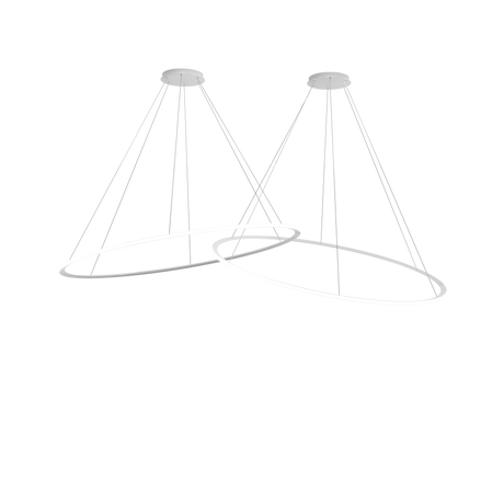 Lámpara de techo colgante LedsC4 Circular Outward 2 Rings Horitzontal grande CF4P-00V9AZDU05