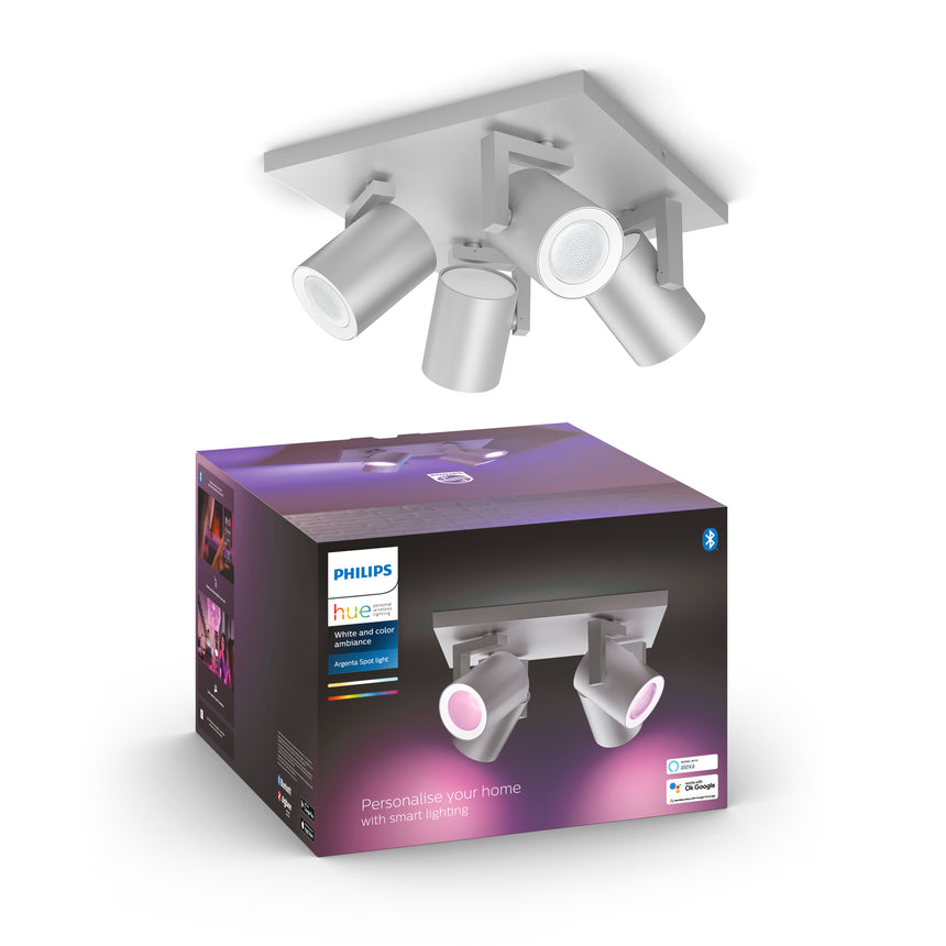 Philips Hue White and Color Ambiance Foco Argenta plata RGBW 6W 5062448P7 350lm