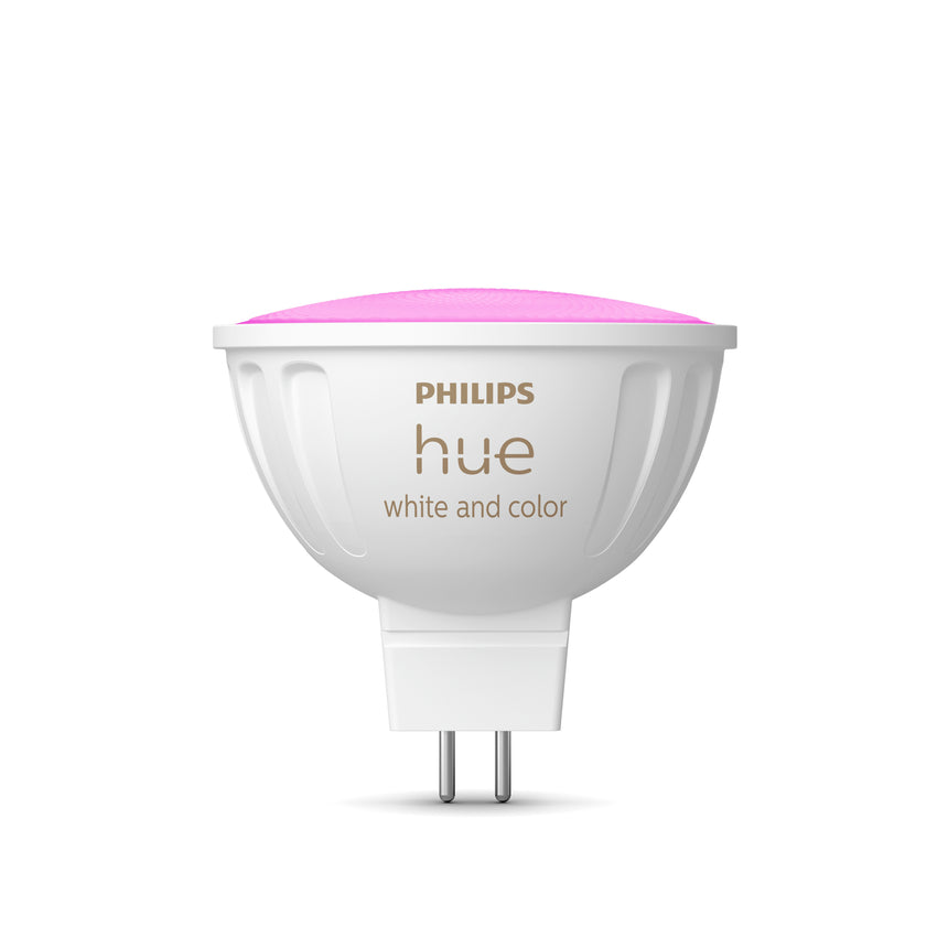 Philips Hue White and Color Ambiance Bombilla dicroica 2 luces RGBW MR16 6,3W 871951449164900 - vista alternativa