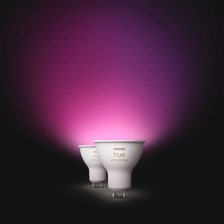 Philips Hue White and Color Ambiance Bombilla dicroica RGBW GU10 4,2W (2 uds) 8720169229815 - imagen 3