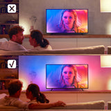 Philips Hue White and Color Ambiance Tira LED negro RGBW 20W 1100lm