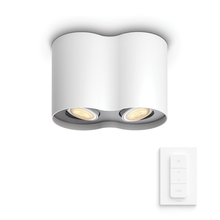 Philips Hue Foco Pillar blanco White Ambiance 4,2W 400lm (2 uds) 8720169320178 - vista alternativa