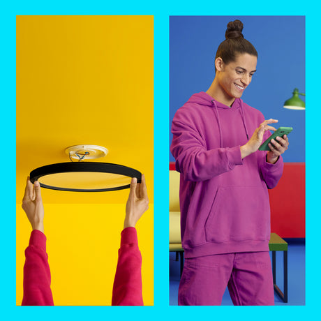 WiZ Plafón SuperSlim Negro 14W 1300lm 33799200 - imagen 4 | Philips