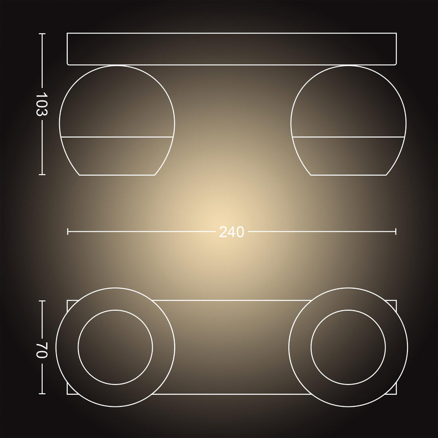 Philips Hue Foco Buckram blanco White Ambiance 5W 350lm 33906400 - imagen 9
