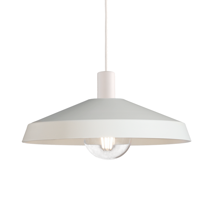ACB Evelyn Lámpara de techo colgante 3906/45 Blanco, Kit Blanco Text., LED E27 15W, C3906081B