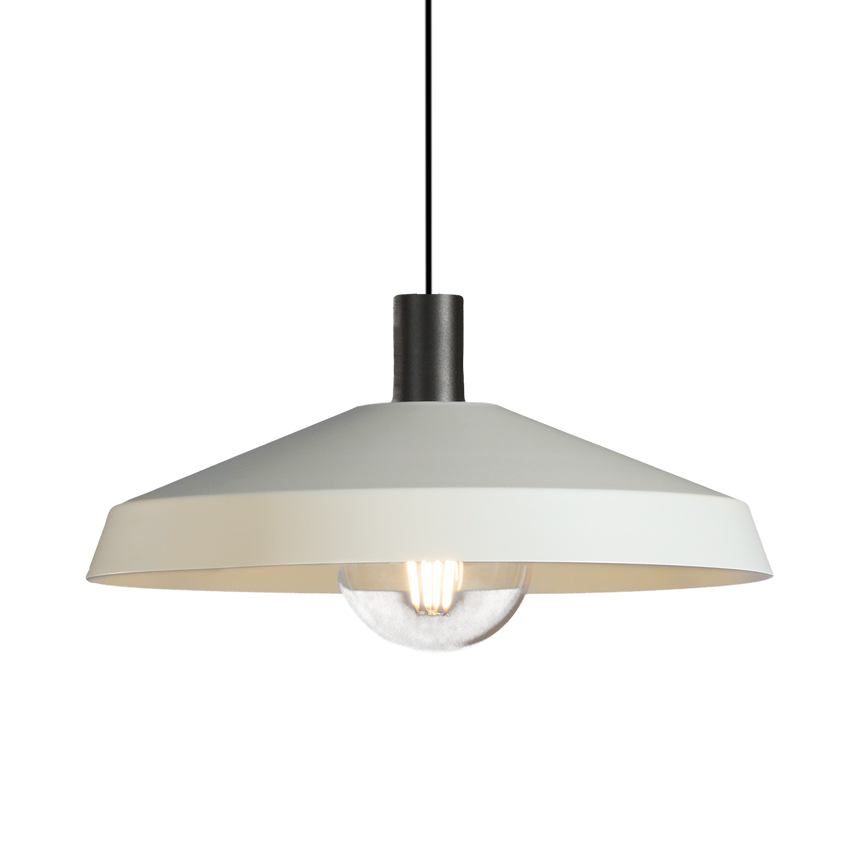 ACB Evelyn Lámpara de techo colgante 3906/45 Blanco, Kit Negro Text., LED E27 15W, C3906082B