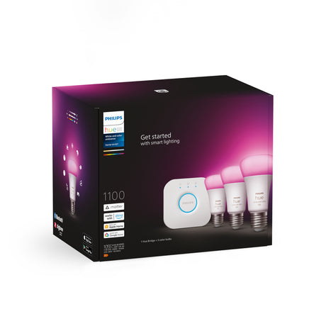 Philips Hue White and Color Ambiance Kit de inicio 3 luces RGBW E27 11W 871951429151500 1055lm - imagen 9