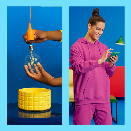 Bombilla de filamento Philips Tunable White regulable transparente G200 470lm 786731 - imagen 4