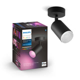 Philips Hue White and Color Ambiance Foco Fugato negro RGBW 4,2W 400lm 8720169319639