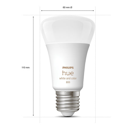Philips Hue White and Color Ambiance Bombilla RGBW E27 9W 871951432838900 806lm - imagen 8