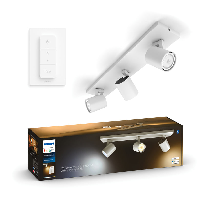 Philips Hue Foco Runner blanco White Ambiance 4,2W 400lm (3 uds) 8720169320536