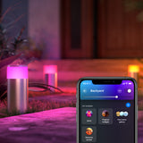 Philips Hue White and Color Ambiance Sobremesa Calla cromo RGBW 8W IP65 871951438849900 350lm - imagen 3