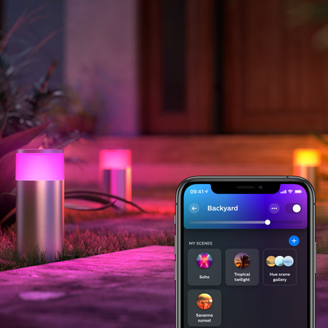 Philips Hue White and Color Ambiance Sobremesa Calla cromo RGBW 8W IP65 871951438849900 350lm - imagen 3