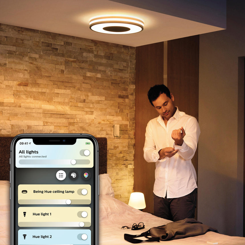 Philips Hue Plafón Being negro White Ambiance 23W 2500lm 34113500 - imagen 3