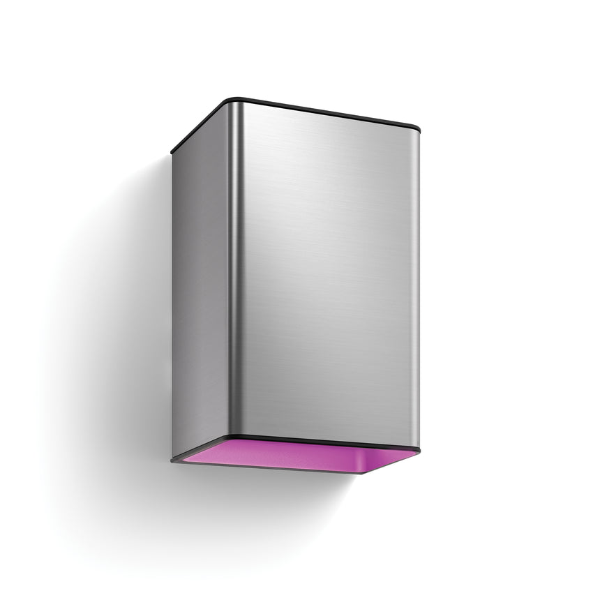 Philips Hue White and Color Ambiance Aplique de pared Resonate plata RGBW 16W IP44 1746447P7 - vista alternativa