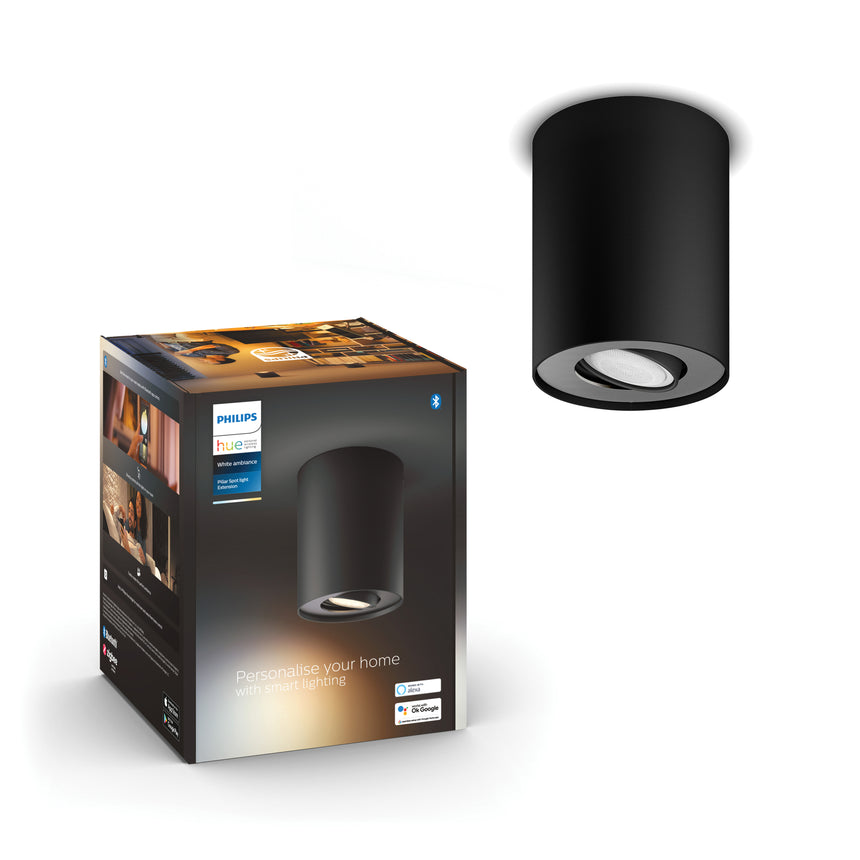Philips Hue Foco Pillar negro White Ambiance 4,2W 400lm 8720169319998