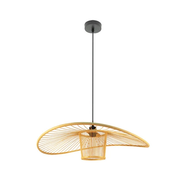 Fabrilamp Dylan Lámpara colgante de bambú negro y natural 60 cm 222096086
