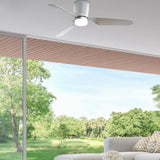 Fabrilamp Kochi Ventilador 18w Dc Niquel 3 Aspas Plata 5 Velocidades C/remoto Temporizador 132 D 129191342