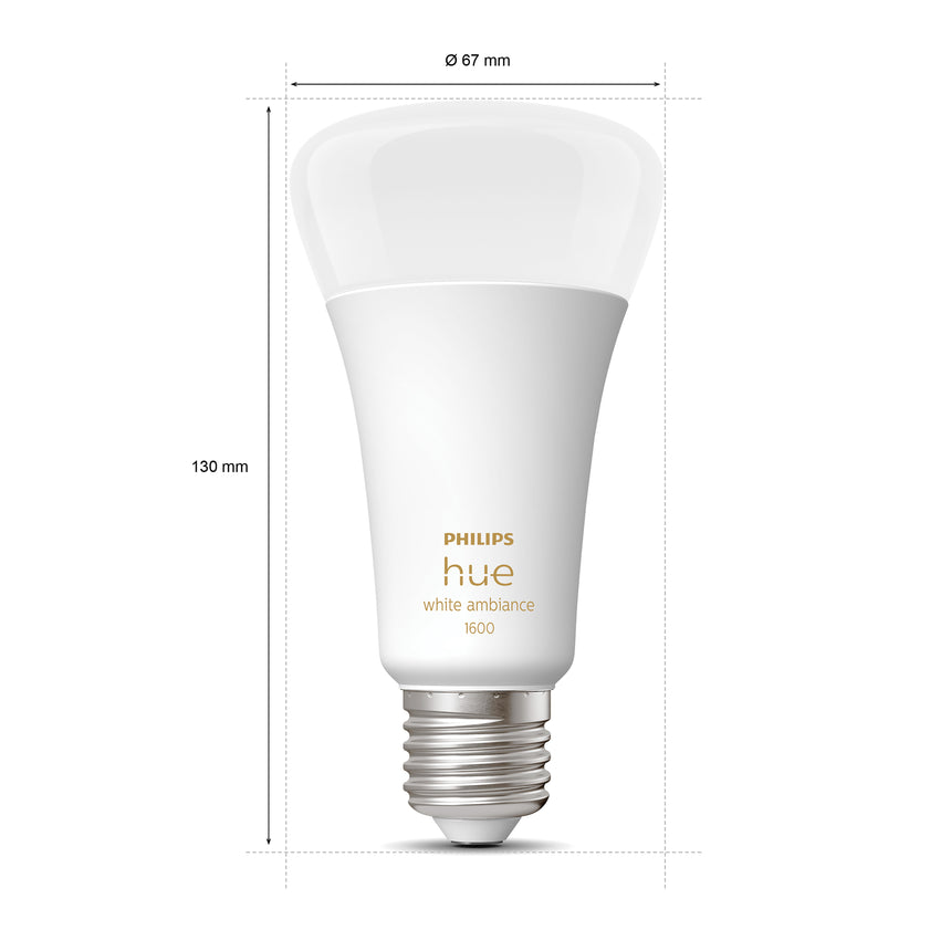 Philips Hue Bombilla White Ambiance E27 15W 1521lm 28819500 - imagen 9